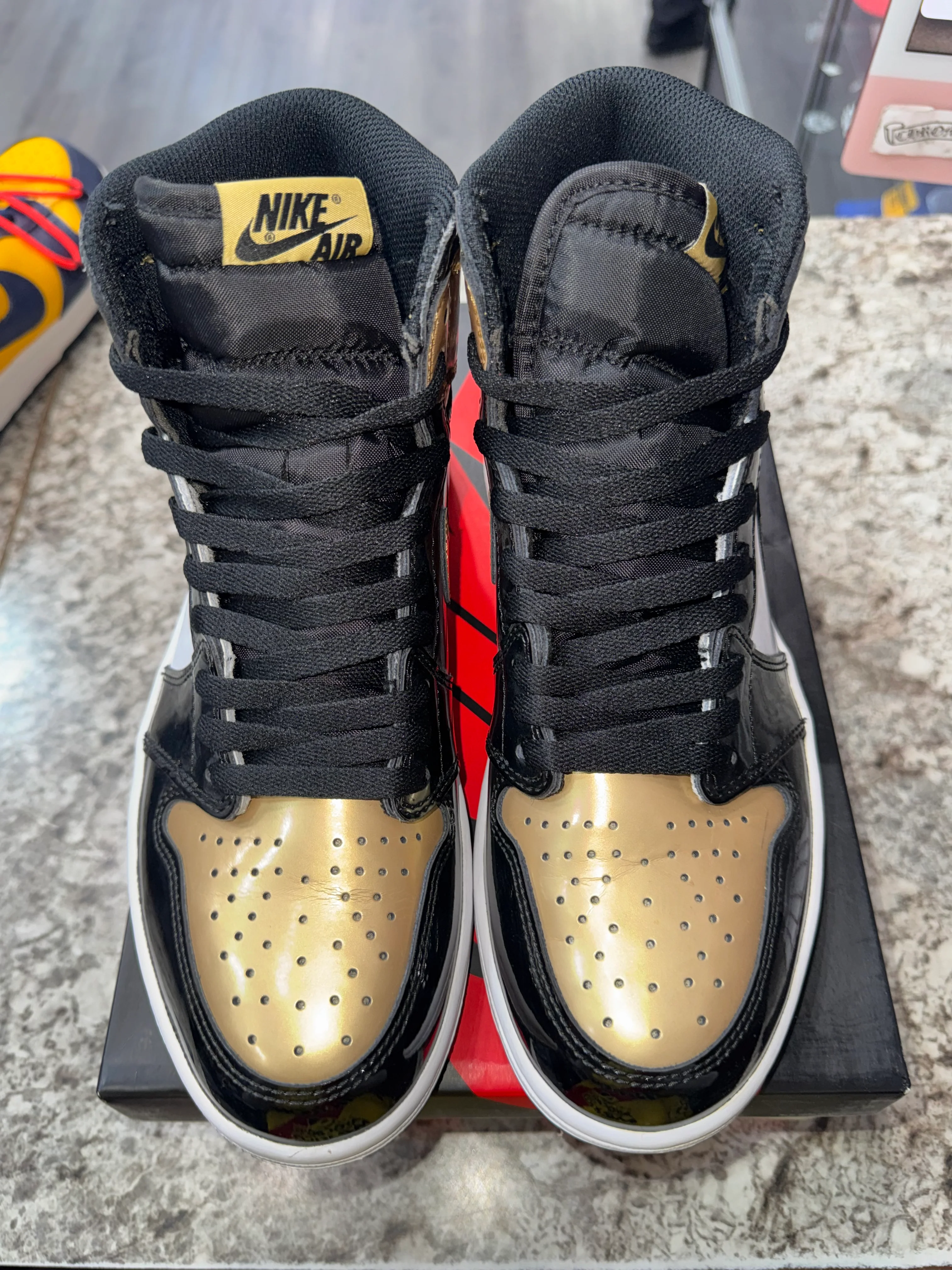 Jordan 1 Retro High NRG Patent Gold Toe - Image 2